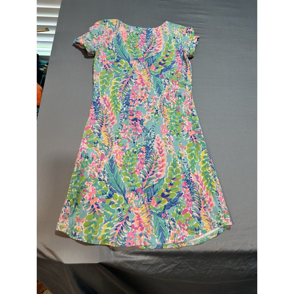 New Lilly Pulitzer French Terry Dress Catch the Wave‎ XXS - Picture 7 of 8